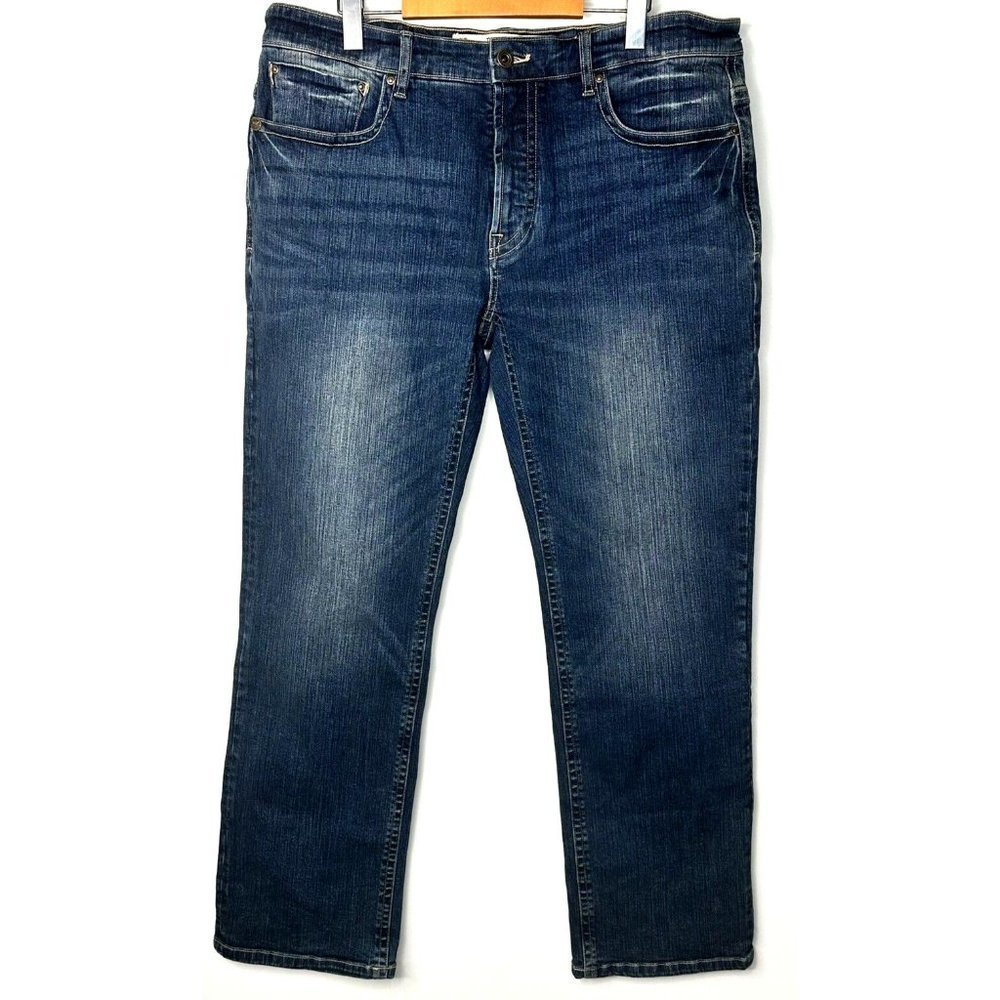 Parasuco Jeans Men Size 38x32 Blue Yoshi Fit Straight Leg Medium Rise Denim